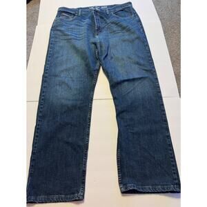 Wrangler Mens 38x30 Relaxed Fit Advanced Comfort Blue Jeans Denim Pants